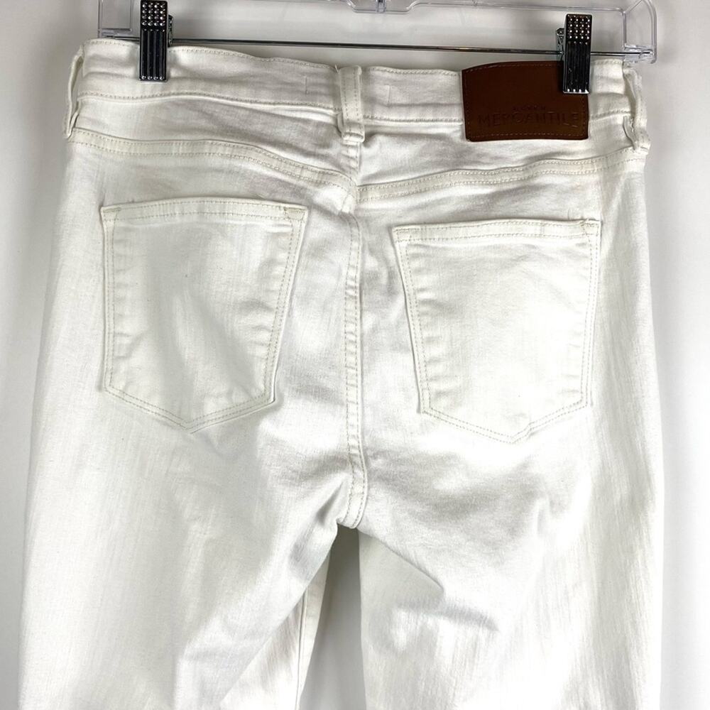 J Crew Mercantile 10” Highest Rise Skinny Jeans Denim Frost Wash Women’s Sz 27 - Picture 9 of 11